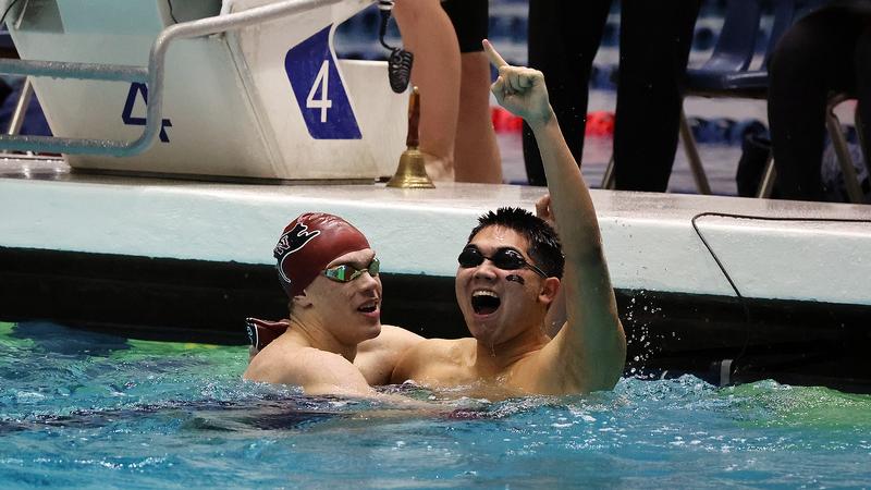 Nwal Pirate men take commanding lead at NWC swimming championships ...