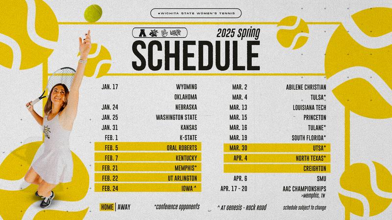 Wichita Spring Invitational Foster Announces 2025 Women’s Tennis Spring Campaign - Wichita State ...