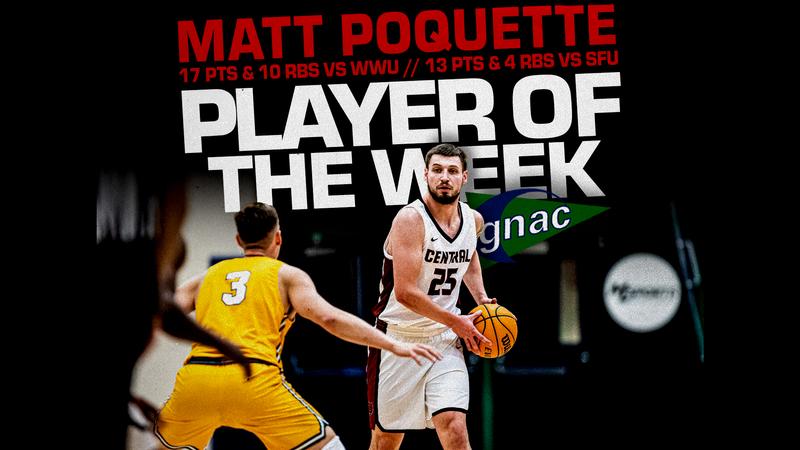 David R Poquette Poquette Named GNAC Player of the Week - Central Washington University ...