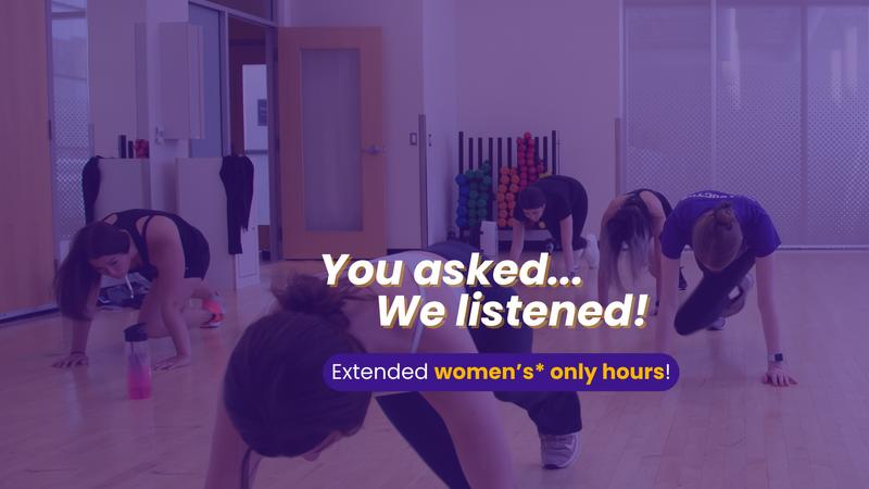 Women’s* only hours at the Fitness Centre have been extended! - Laurier ...