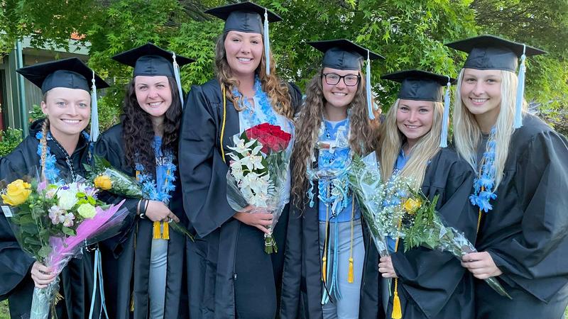 Female Softball Graduation Warner Pacific Softball Seniors Take the Diamond Instead of Stage on ...