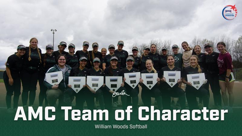 Softball Wins Women’s 2024-25 AMC Team of Character - William Woods ...