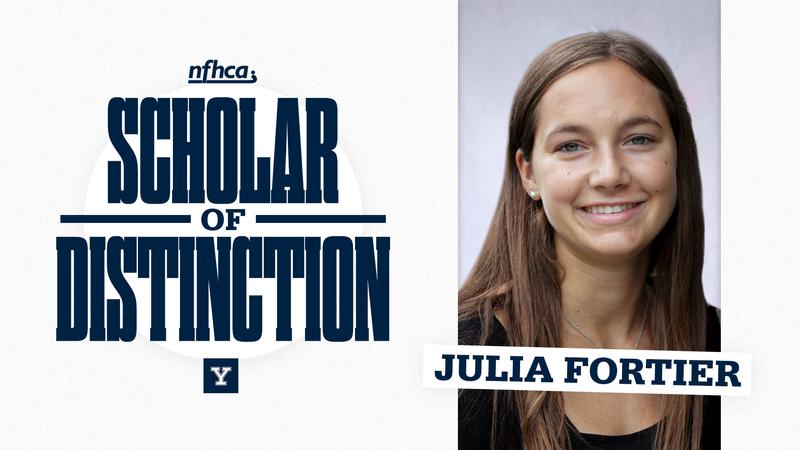 Jason Fortier Fortier Earns NFHCA Scholar of Distinction Award - Yale University