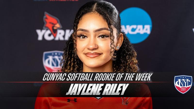 Rustie Riley Softball Riley nabs CUNYAC Softball Rookie of the Week laurel - York College ...