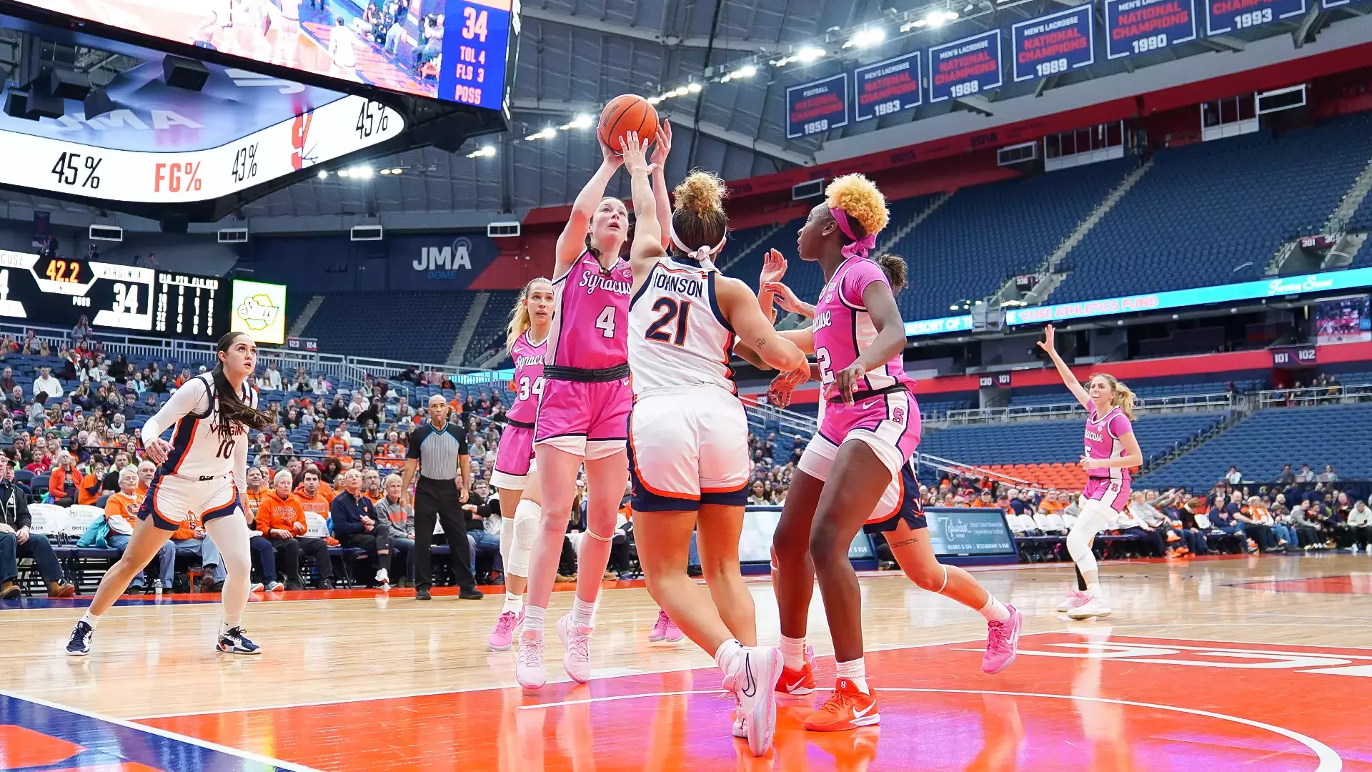 Syracuse women’s basketball falls just short in home loss to Virginia