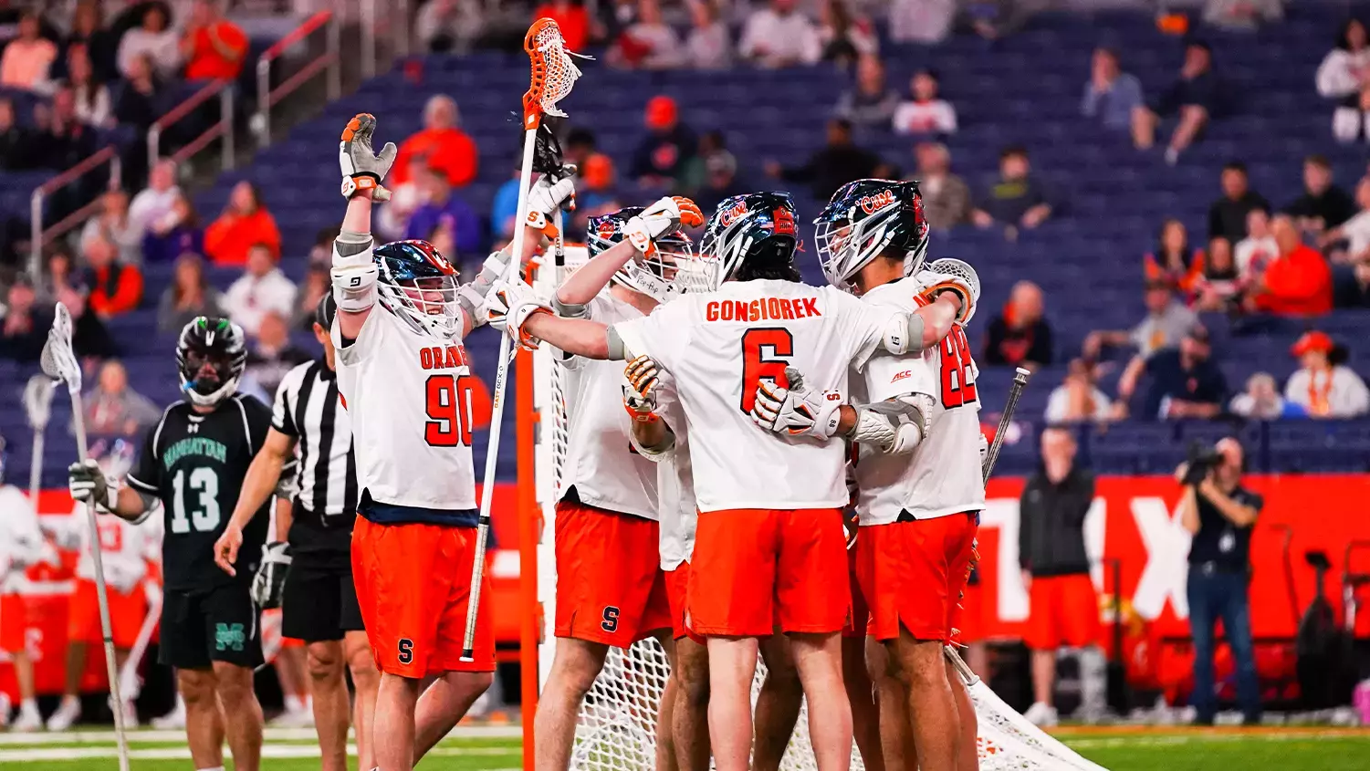 No. 10 Syracuse men’s lacrosse steamrolls Manhattan