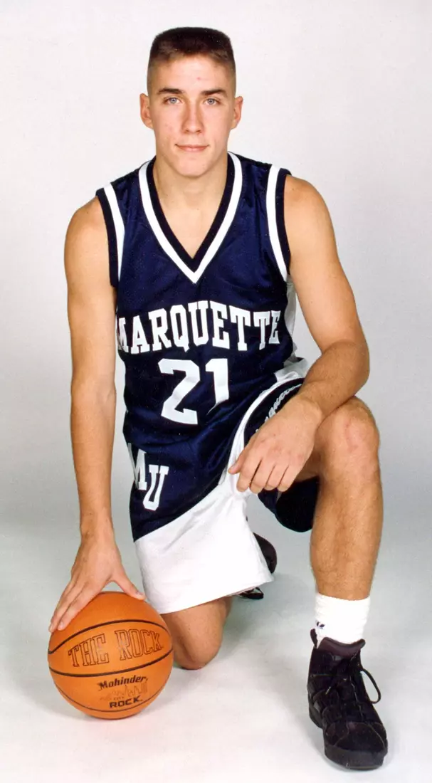 Marquette University men’s basketball player Carl Hren, 1993-1994.