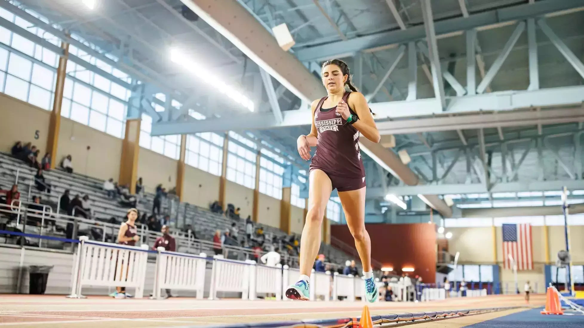 BIRMINGHAM, AL - January 13, 2023 - Mississippi State Distance Runner Mallory Streetman during the UAB Blazer Invite at the Birmingham Crossplex in Birmingham, AL. Photo by Mike Mattina