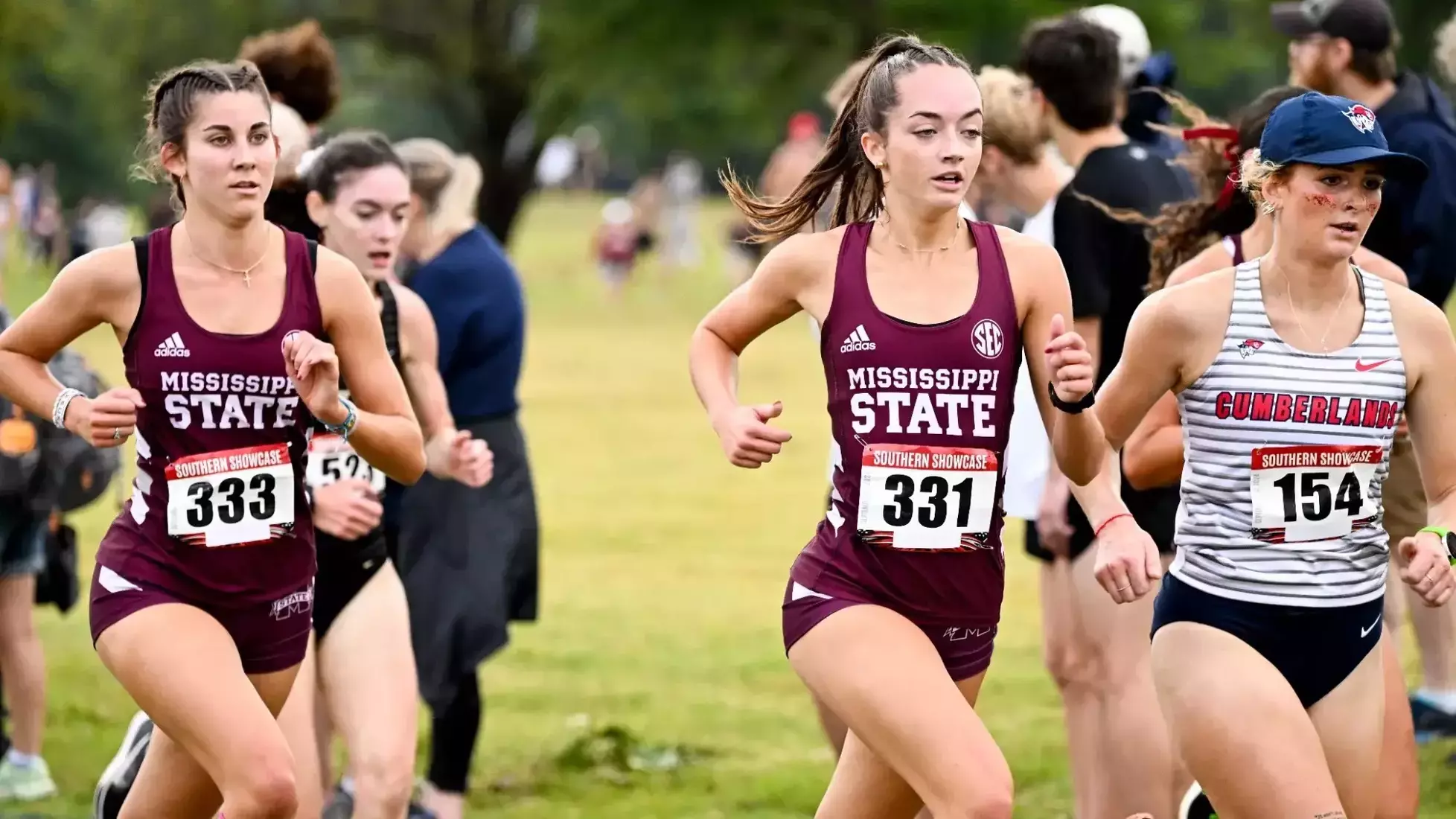 HUNTSVILLE, AL - September 13, 2024 - Mississippi State Distance Runner Kaitlyn Burge during the Southern Showcase at the John Hunt Cross Country Park in Huntsville, AL. Photo By Reily Rogers
