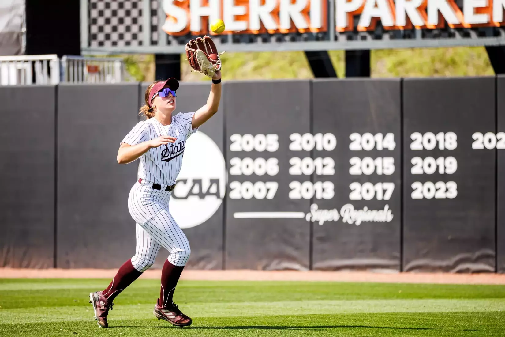 KNOXVILLE, TN - April 05, 2025 - Mississippi State Outfielder/Pitcher Gretta Grassel (#1) during game 2 between the Tennessee Lady Vols and the Mississippi State Bulldogs at Sherri Parker Lee Stadium in Knoxville,TN. Photo By Ivy Rose Ball