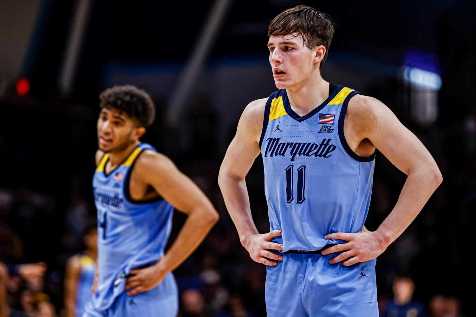 MUBB at Villanova - Image 45: Marquette Men's Basketball defeats Villanova  Wildcats 68-66 at Finneran Pavillion on Saturday December 31, 2022. -  Marquette University