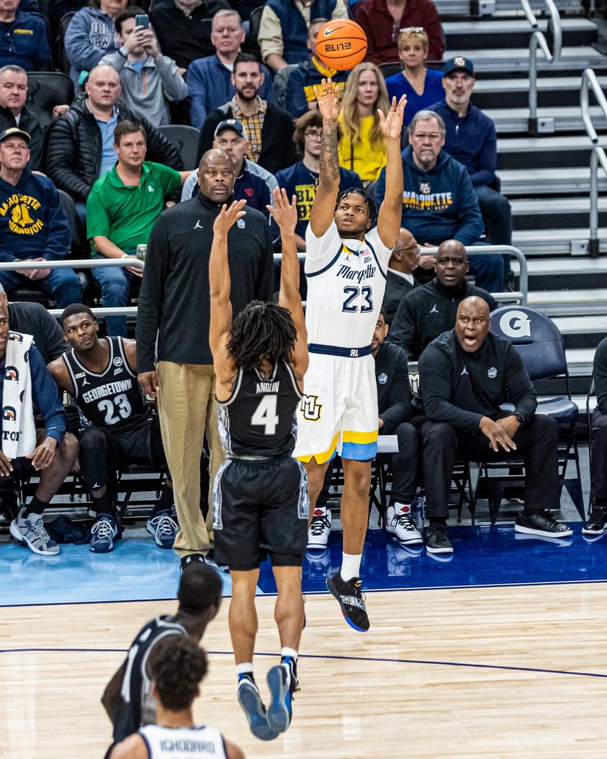 Marquette Golden Eagles vs Georgetown Hoyas basketball game photos