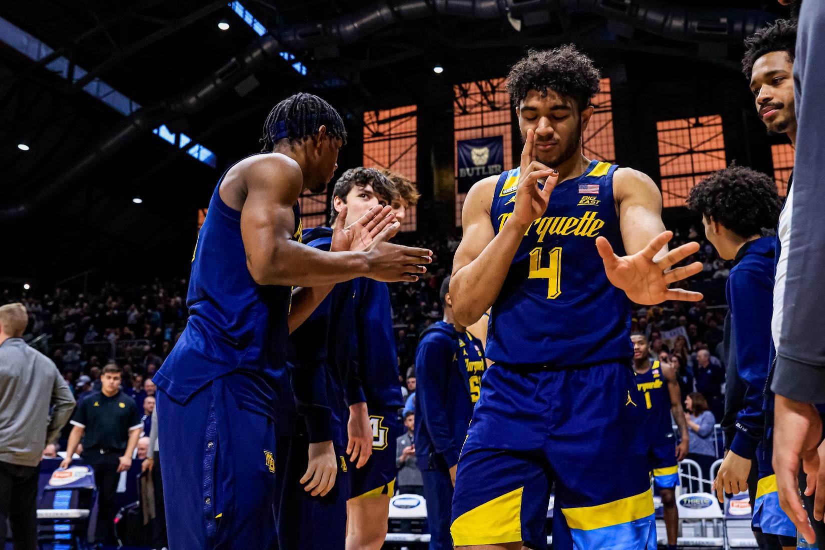 MUBB at Butler - Image 27: Marquette Men's Basketball defeats Butler 72-56  on Tuesday February 28, 2023 to win the outright Big East title. - Marquette  University