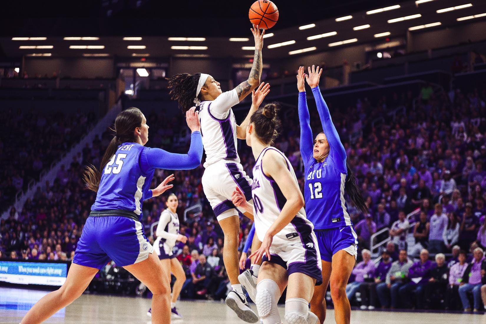 K-State Athletics on X: Little bit of a height difference for Wesemann's  interview with Bolden. #KStateMBB #KStateWBB  / X