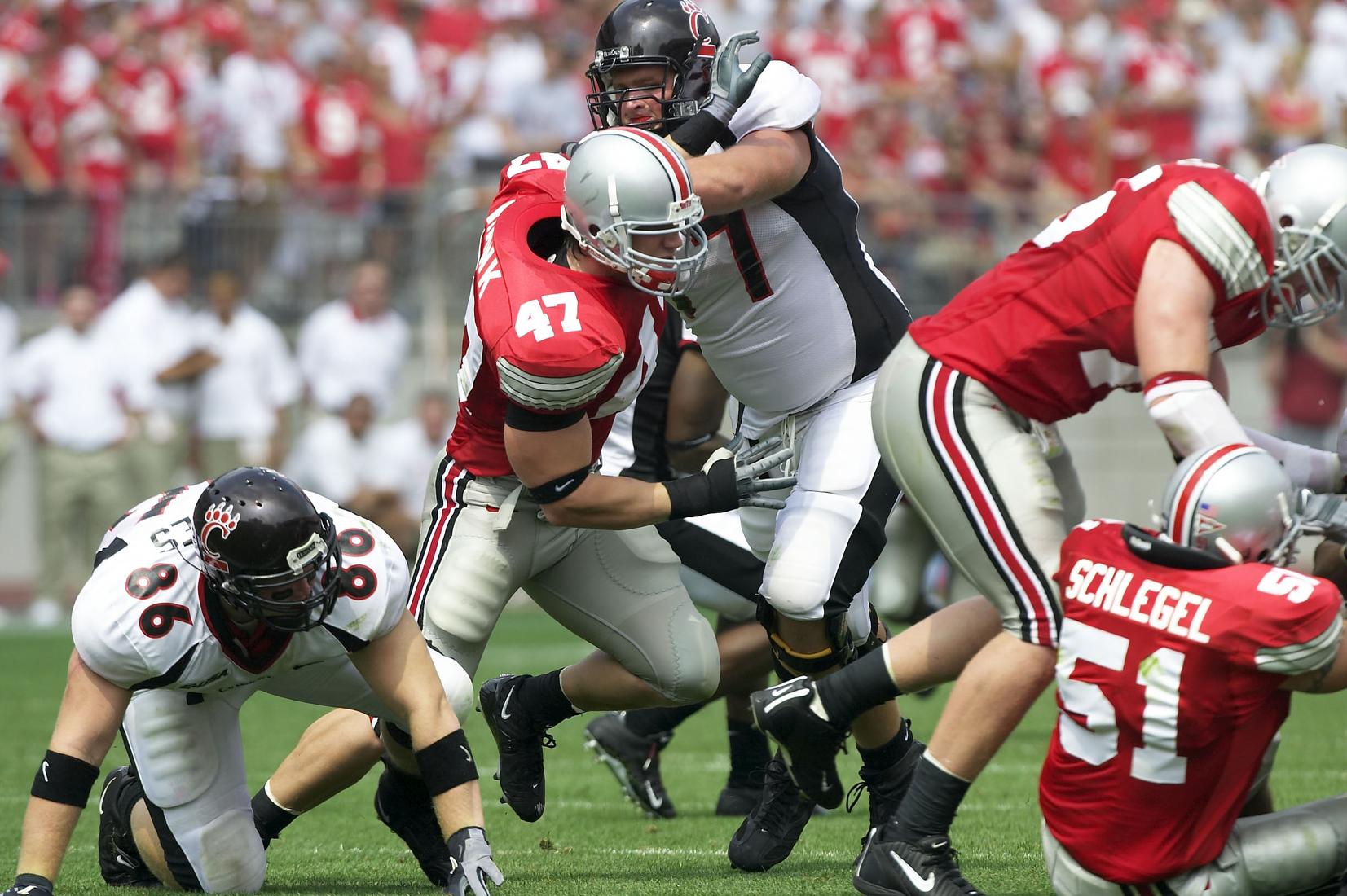 A.J. Hawk thankful to have been a Buckeye and an Elk