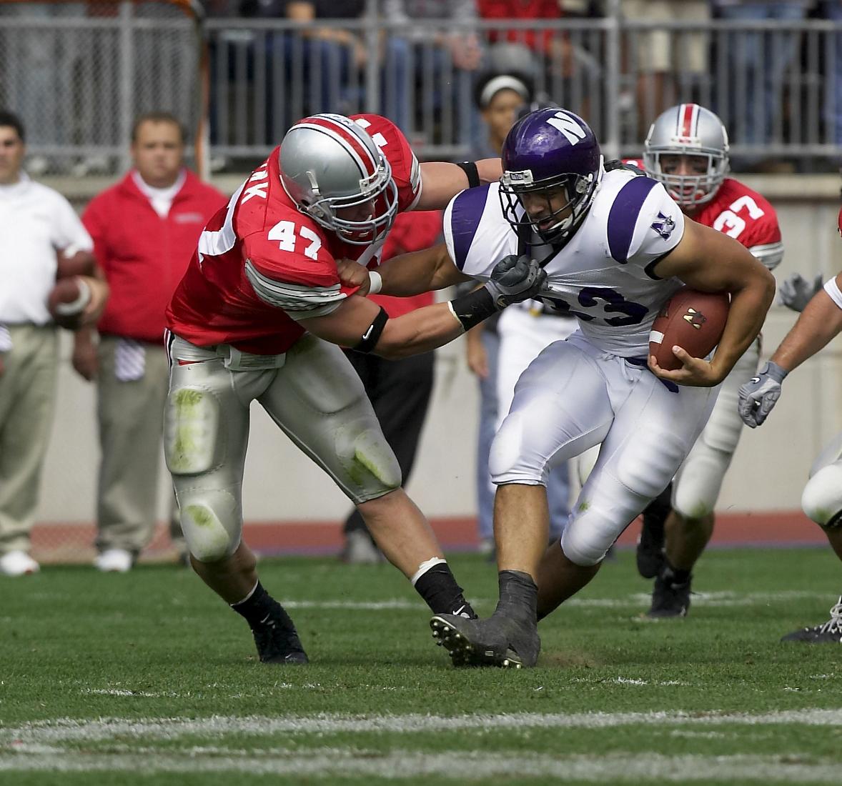 A.J. Hawk thankful to have been a Buckeye and an Elk