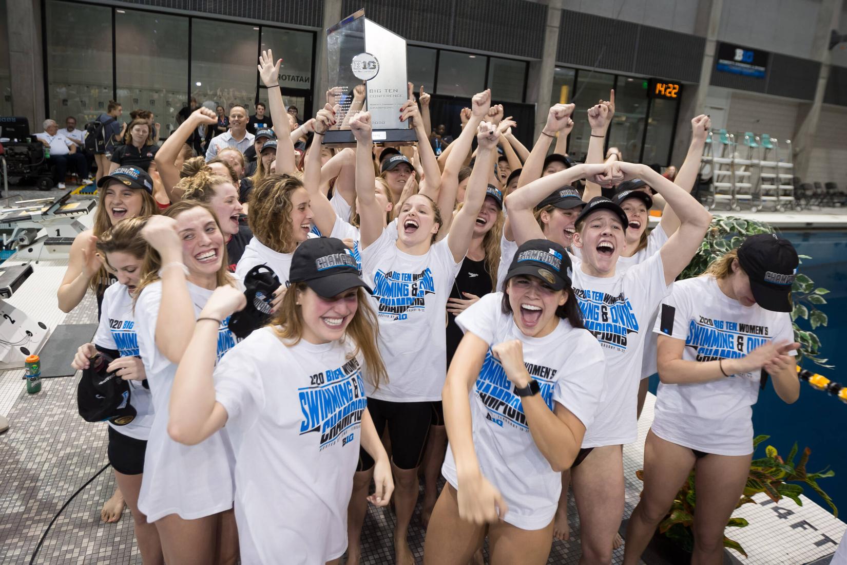 Title IX Swimming & Diving Claims Three Straight Big Ten Titles Ohio