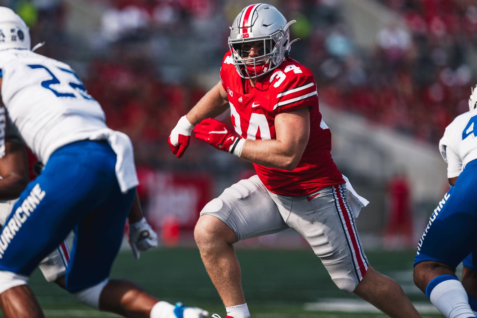 Master Teague III barrels 41-yards to the end zone, Ohio State