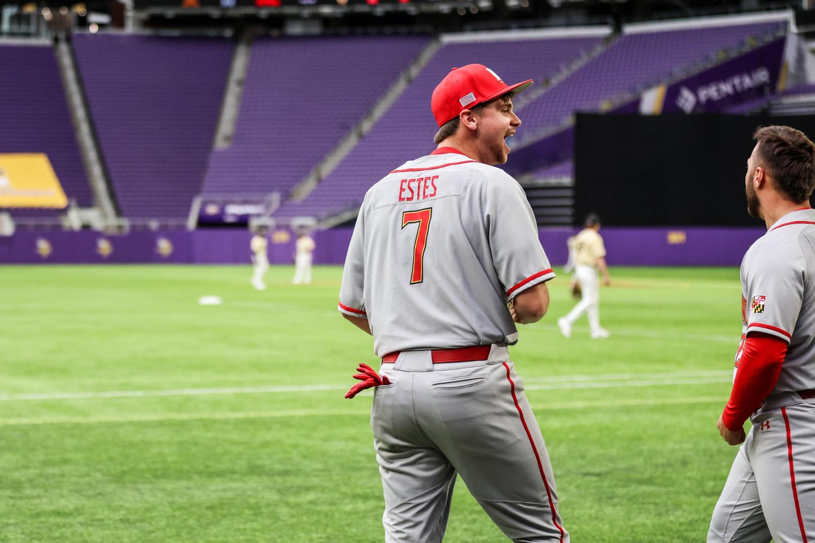 Maryland Baseball on X: End 8  Big Dave comes in and does his thing!!!  Ninth inning loading LETS GO TERPS!!! Terps 10, Patriots 10   / X