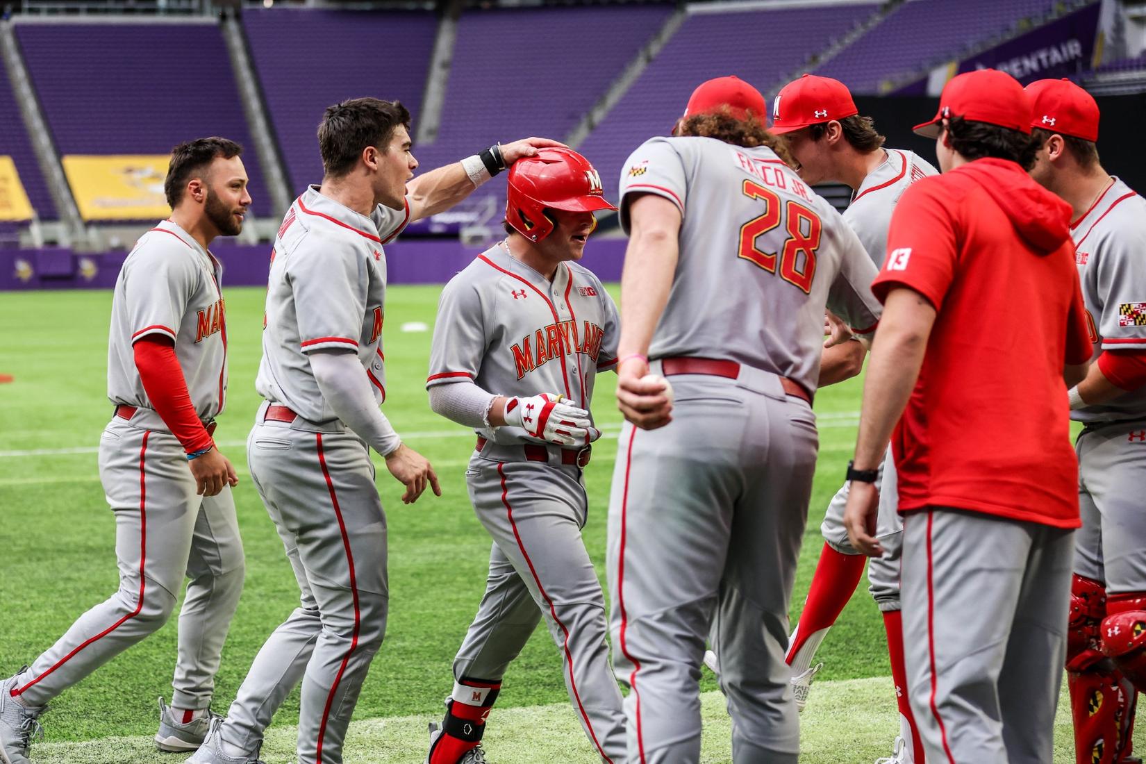 Maryland Baseball on X: End 8  Big Dave comes in and does his thing!!!  Ninth inning loading LETS GO TERPS!!! Terps 10, Patriots 10   / X