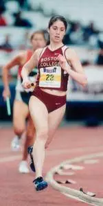 Junior Jennifer Kramer finished runner-up in the mile at the BU Quad