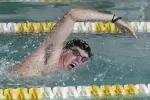 Matt Northrup won the 50 freestyle on Friday night against Fordham.