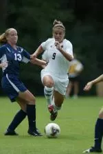 Sophomore Heather Ferron returns in the Eagle midfield this season