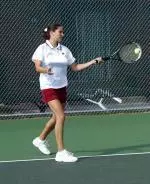 Junior Szilvia Szegedi had an impressive day for the Eagles.
