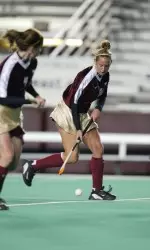 Sabrina Lazzari scored a goal and assisted on two others in BC's 3-2 win over Holy Cross.