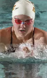 Erin Fransen won both the 100 and 200 breaststroke against Maine over the weekend.