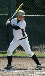 Ashley Obrest knocked in four of her team's eight runs in its two-game sweep of Connecticut.