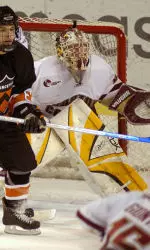 Junior goalie Joe Pearce earned Defensive Player of the Week honors after making 53 saves in two games and leading BC to the Denver Cup title