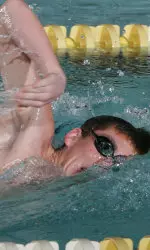 Maloy won the 200 butterfly for the Eagles