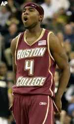 Tyrese Rice reacts after hitting one of his six 3-pointers against Wake Forest. Rice had 23 points.(AP Photo/Chuck Burton)