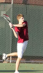 Kesthely was able to win his singles match for the Eagles