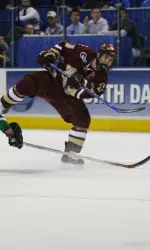 Chris Collins recorded his third hat trick of the season in BC's 6-5 win over North Dakota on Thursday.