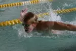 Senior Thomas Martz continued his strong swimming against Williams College