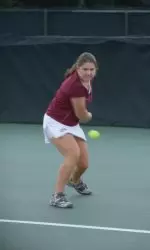 Sophomore Dasha Cherkasov remained undefeated in dual match play