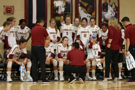 Volleyball Team Huddle in Power Gym