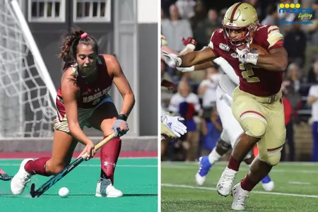 Eagles of the Week Sky Caron and AJ Dillon.