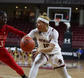 Sophomore Makayla Dickens had 20 points in loss to No. 4/5 Louisville, 1.16.20.