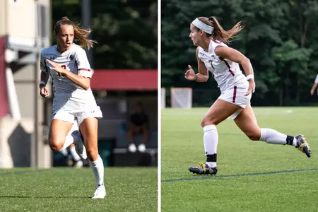 Olivia Vaughn (Left) and Gaby Carreiro (right) in action during the 2019 season.