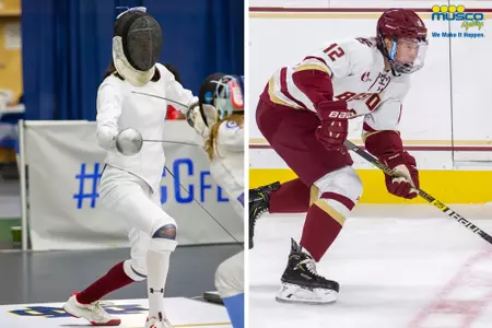 Rylie Rueda (left) and Matt Boldy (right) were named the Eagles of the Week.