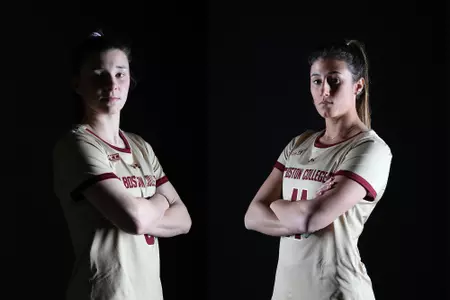 Posed photos of Charlotte North and Sheila Rietano