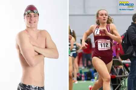 Sam Roche (left) and Lauren White (right) have been named the Eagles of the Week.