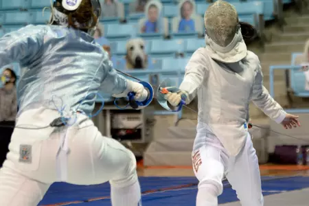 THe Eagles compete at the ACC Fencing Championships.