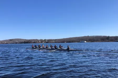 The Eagles in the water at Coast Guard.