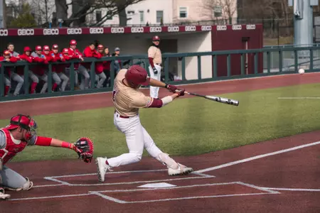 Luke Gold swings vs. Sacred Heart