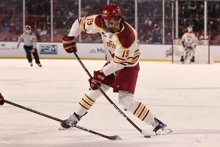 Cutter Gauthier takes a shot at Fenway Park