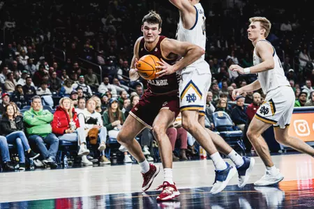 Boston College's Quinten Post is averaging better than 17 points per game for his career vs. Notre Dame